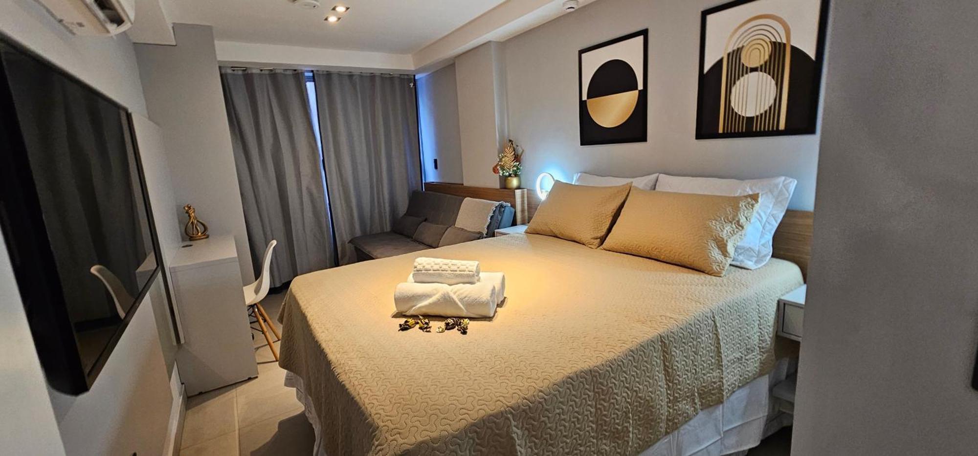 Flat Premium Aconchegante E Super Confortavel Em Cabo Branco *